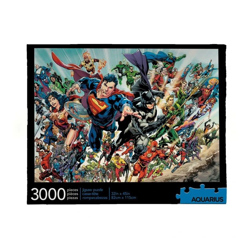 Puzzle 3000 el. Bohaterowie - DC Comics
