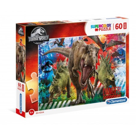 Puzzle 60 el. Dinozaury Maxi Super Kolor - Jurassic World