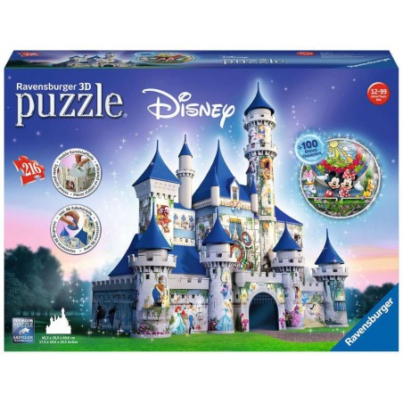 puzzle 3d zamek Disney