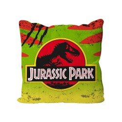 Poduszka zielona logo 40x40 - Jurassic Park