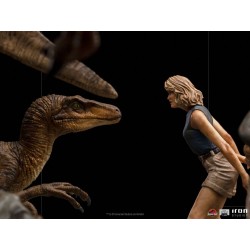 Statua Jurassic Park scena z filmu