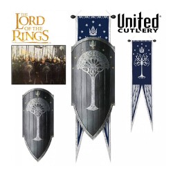 Tarcza z flagą Gondor Replika 1:1 - 113 cm - Władca Pierścieni