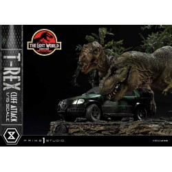 Jurassic World: The Lost World Statua 1/15 T-Rex Cliff Attack Bonus Version 53 cm