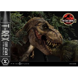Jurassic World: The Lost World Statua 1/15 T-Rex Cliff Attack Bonus Version 53 cm