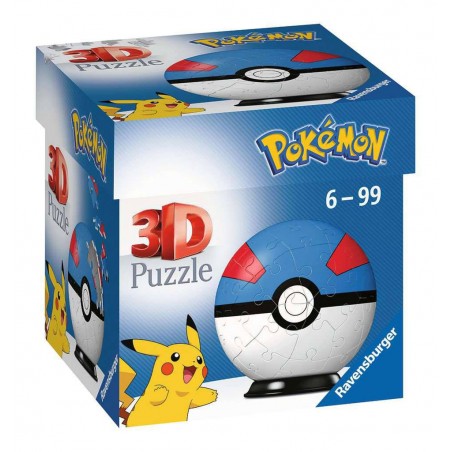 Puzzle 3D 55 el. Great Ball - Pokemon