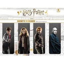 Zakładki do książek magnetyczne 4 szt. bohaterowie - Harry Potter